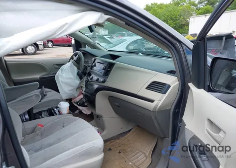 2012 Toyota Sienna Le V6 8 Passenger from USA, damaged, VIN 5TDKK3DC5CS265314